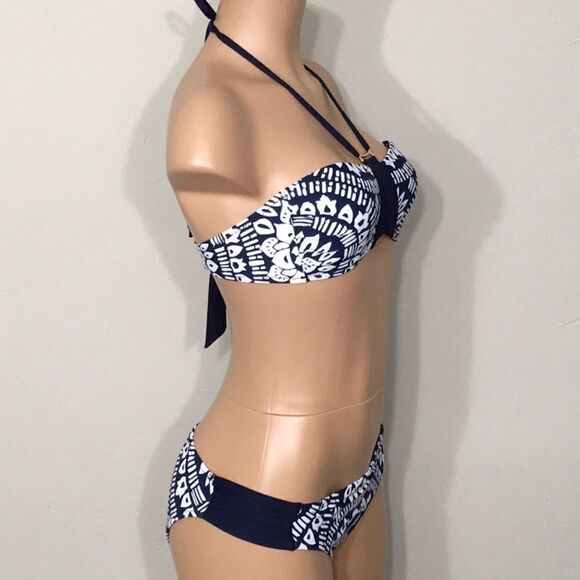 ..Trina Turk blue and white bikini. 12/10. NWT - Picture 7 of 13